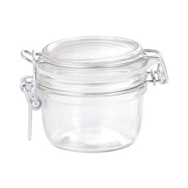 2 Luchtdichte potten transparant glas 125 ml - Weckpotten