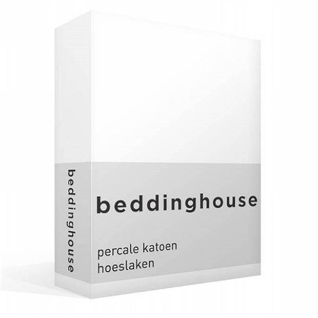 Beddinghouse hoeslaken percal white-160 x 200 cm