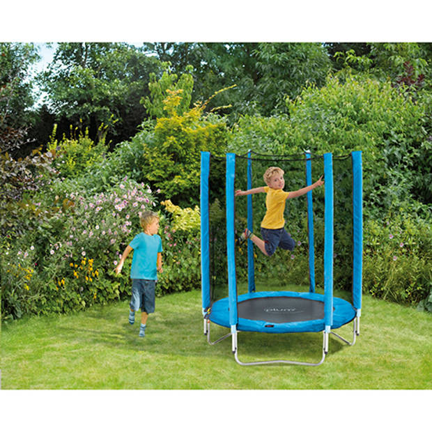 Plum trampoline Junior met veiligheidsnet blauw 4,5ft