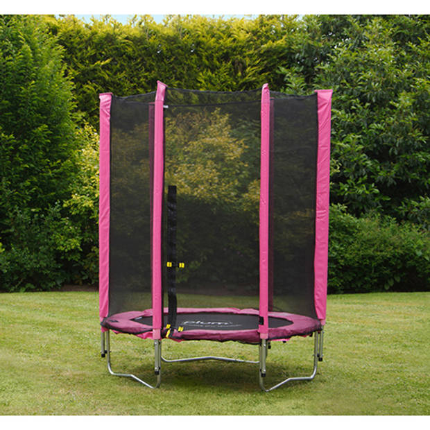 Plum trampoline Junior met veiligheidsnet roze 4,5ft