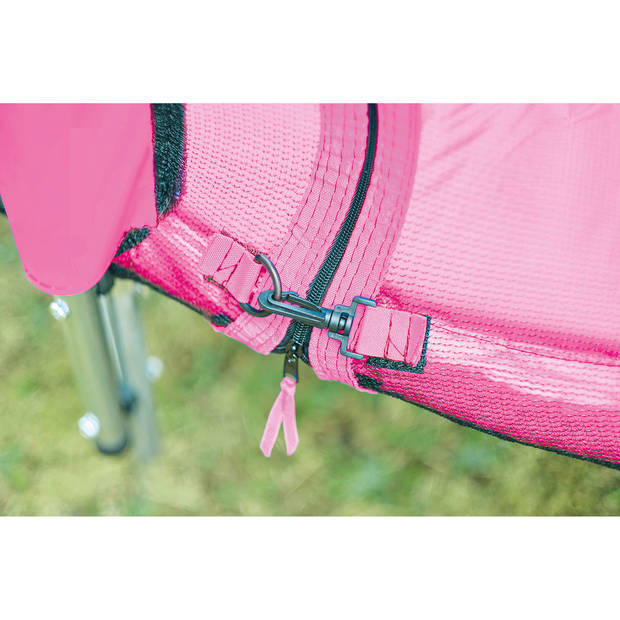 Plum trampoline Junior met veiligheidsnet roze