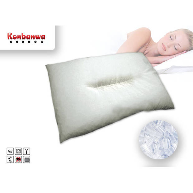 Konbanwa Pillow - Slaapkussen 50x60cm - Met 220 gr nano tubes en vezels - Ademend hoofdkussen