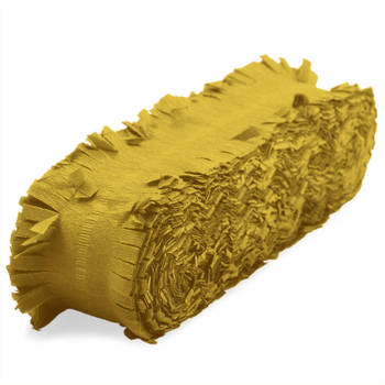 Gouden crepe slingers 24 meter - Feestslingers