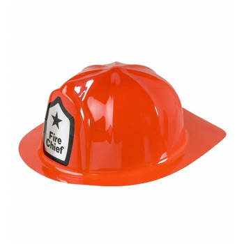 Rode brandweer verkleed helm - Verkleedhoofddeksels