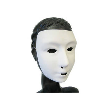 Grimeer maskers wit 3 stuks - Verkleedmaskers