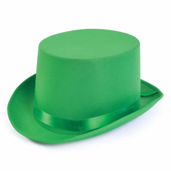 St. Patricks day hoge hoed groen - Verkleedhoofddeksels
