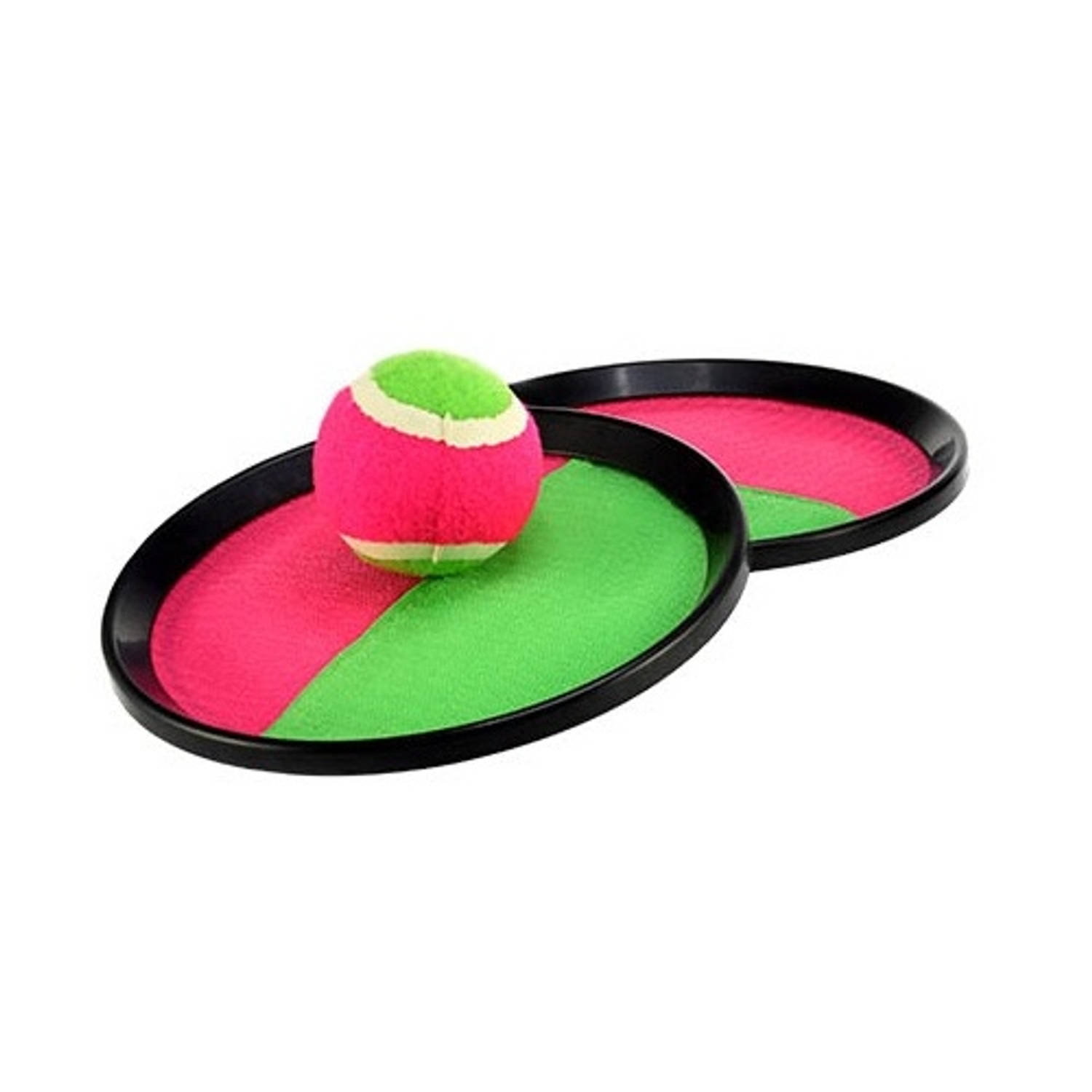 Toi-Toys vangspel klittenband groen/roze 18 cm