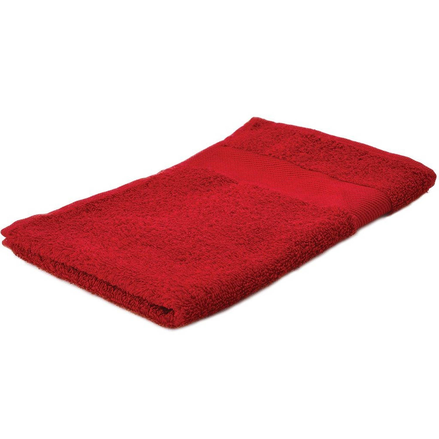 Arowell gastendoek gastenhanddoek 50 30 cm - 500 gram - rood - stuks | Blokker