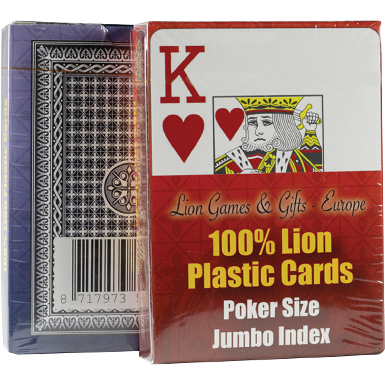 Lion Cards 100% plastic single deck Poker Stuk