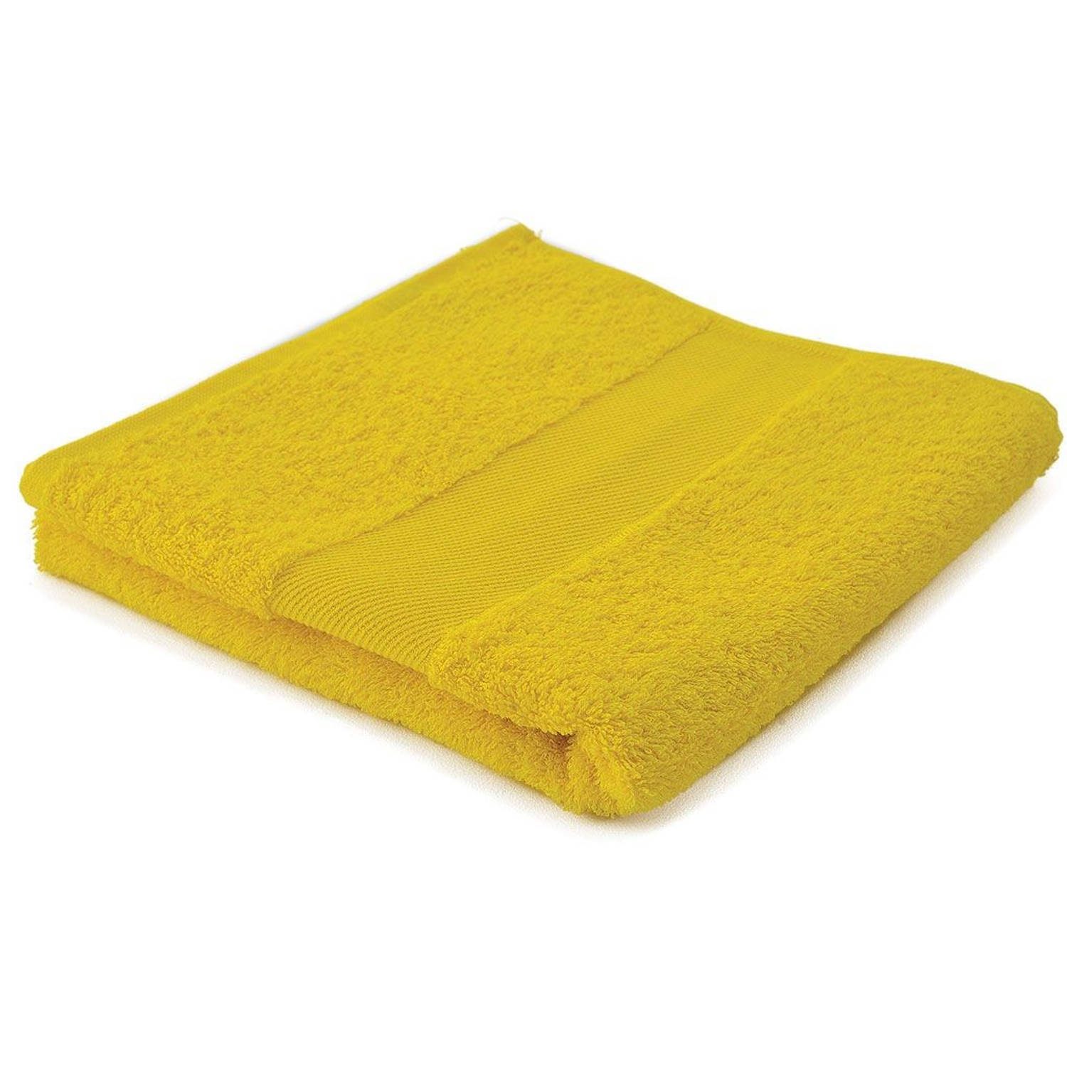 Arowell badhanddoek badlaken 100 x 50 cm - 500 gram - geel - 10 stuks