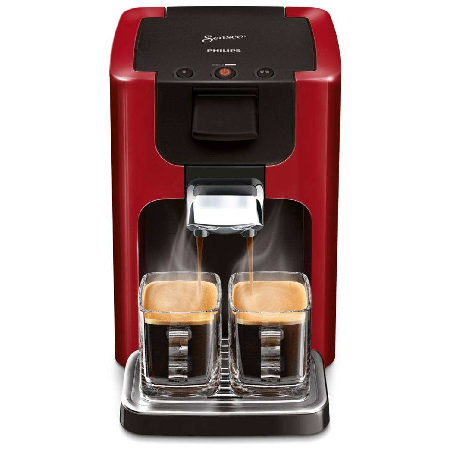 hardwerkend punt commentaar Philips SENSEO® Quadrante koffiepadmachine HD7865/80 - rood | Blokker
