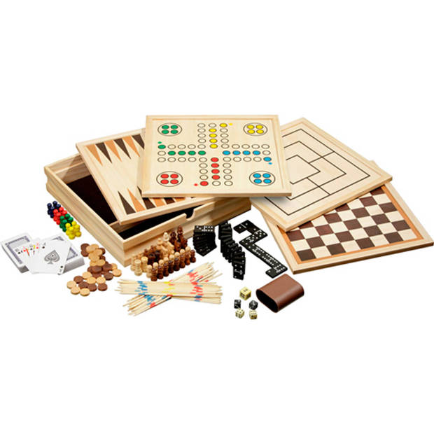 Philos houten game set compendium 10 - medium