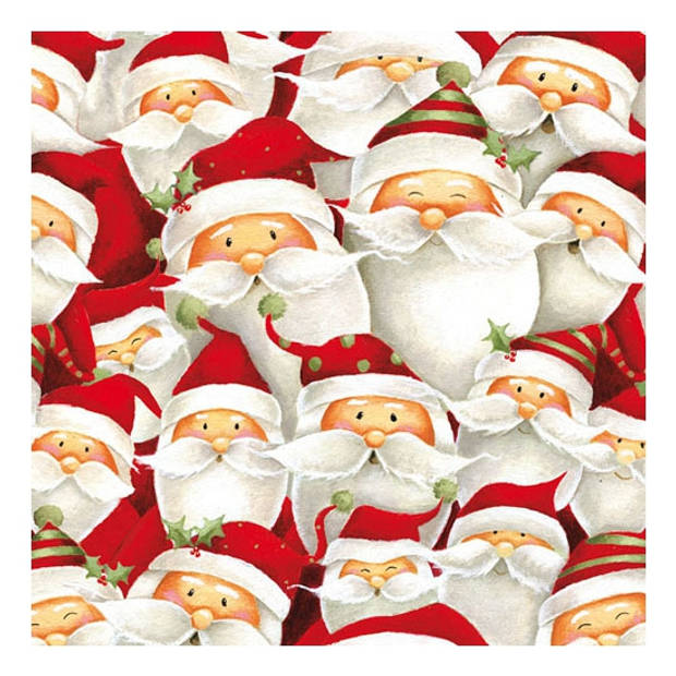 Santa Claus servetjes 60 stuks - Feestservetten