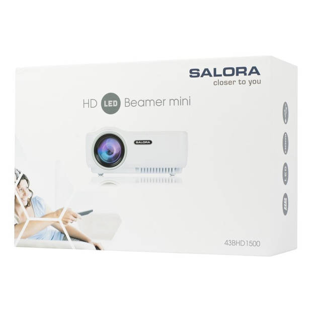 Salora mini beamer HD Led 43BHD1500