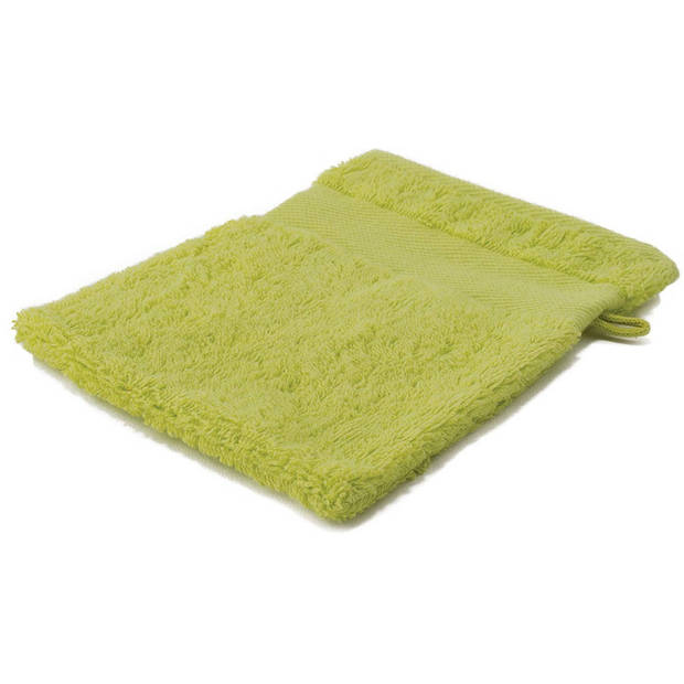 Arowell washand washandje 21 x 16 cm - 500 gram - lichtgroen - 10 stuks