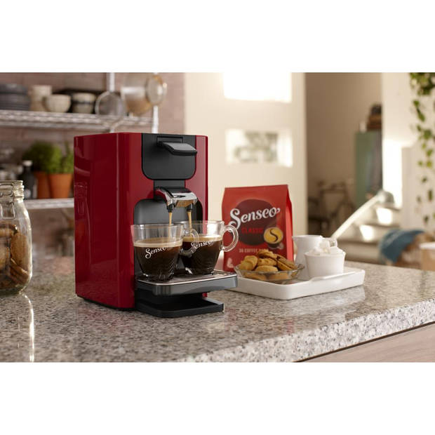 Philips SENSEO® Quadrante koffiepadmachine HD7865/80 - rood