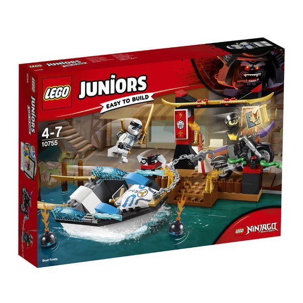 LEGO Juniors Zane's ninjabootachtervolging 10755