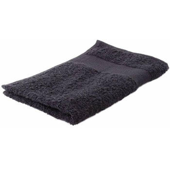 Arowell Gastendoek Gastenhanddoek 50 x 30 cm - 500 Gram - Zwart - 10 stuks