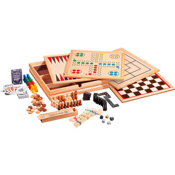 Philos houten game set compendium 10 - groot
