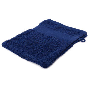 Arowell Washand Washandje 21 x 16 cm - 500 Gram - Donkerblauw - 3 stuks