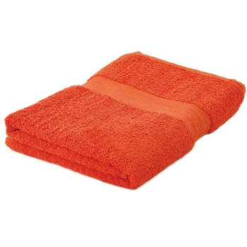 Arowell badhanddoek badlaken 140 x 70 cm - 500 gram - oranje - 1 stuks