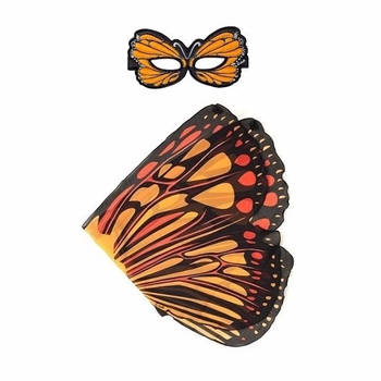 Oranje monarchvlinder verkleedset voor meisjes - Verkleedattributen