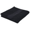 Arowell badhanddoek badlaken 100 x 50 cm - 500 gram - zwart - 3 stuks