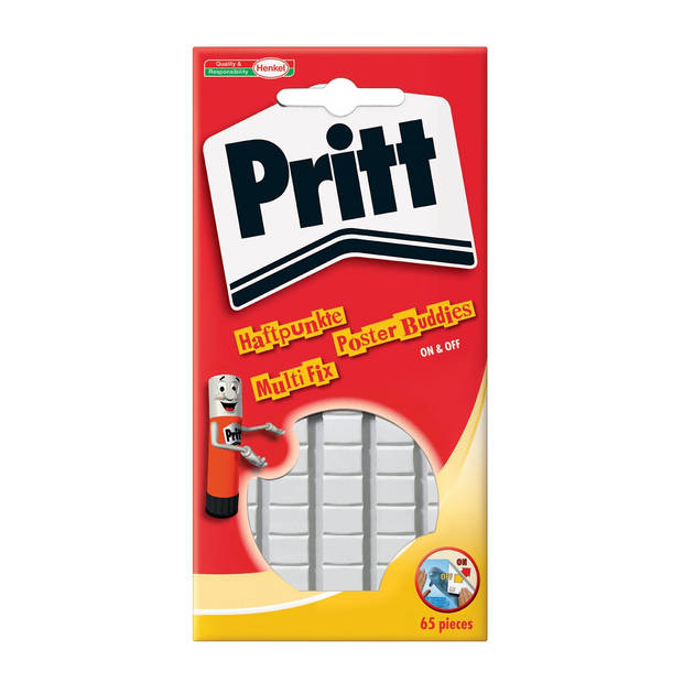 Pritt kneedlijm poster Buddies, blister van 65 stuks