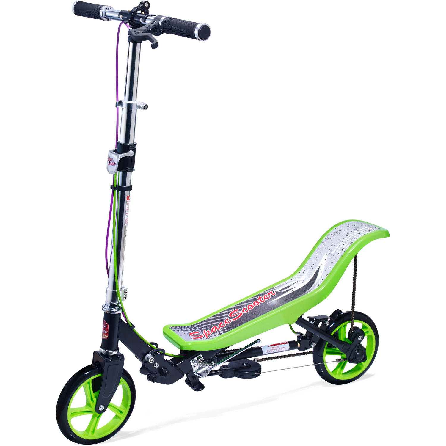 Space scooter x590 pro step groen-zwart + beschermset
