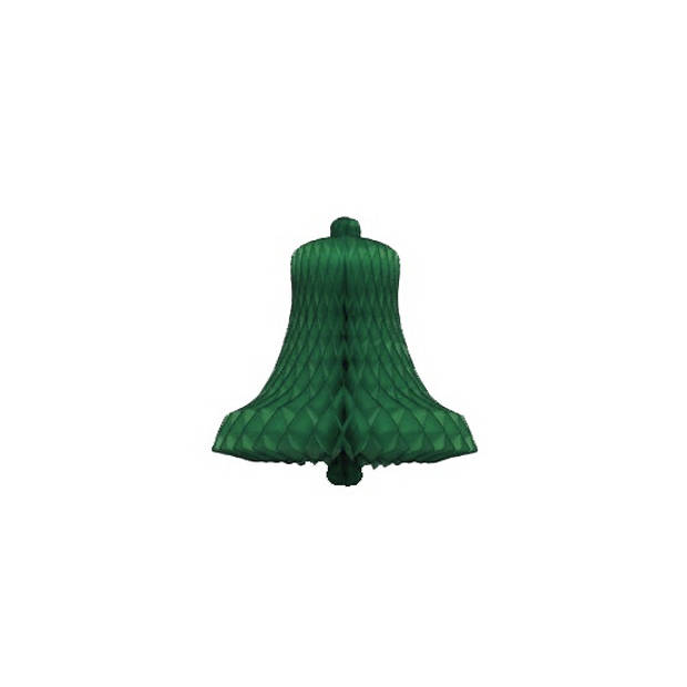 Papieren kerstklok 50 cm groen - Hangdecoratie