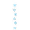 Sneeuwvlokken decoratie papieren slinger 108 cm - Feestslingers