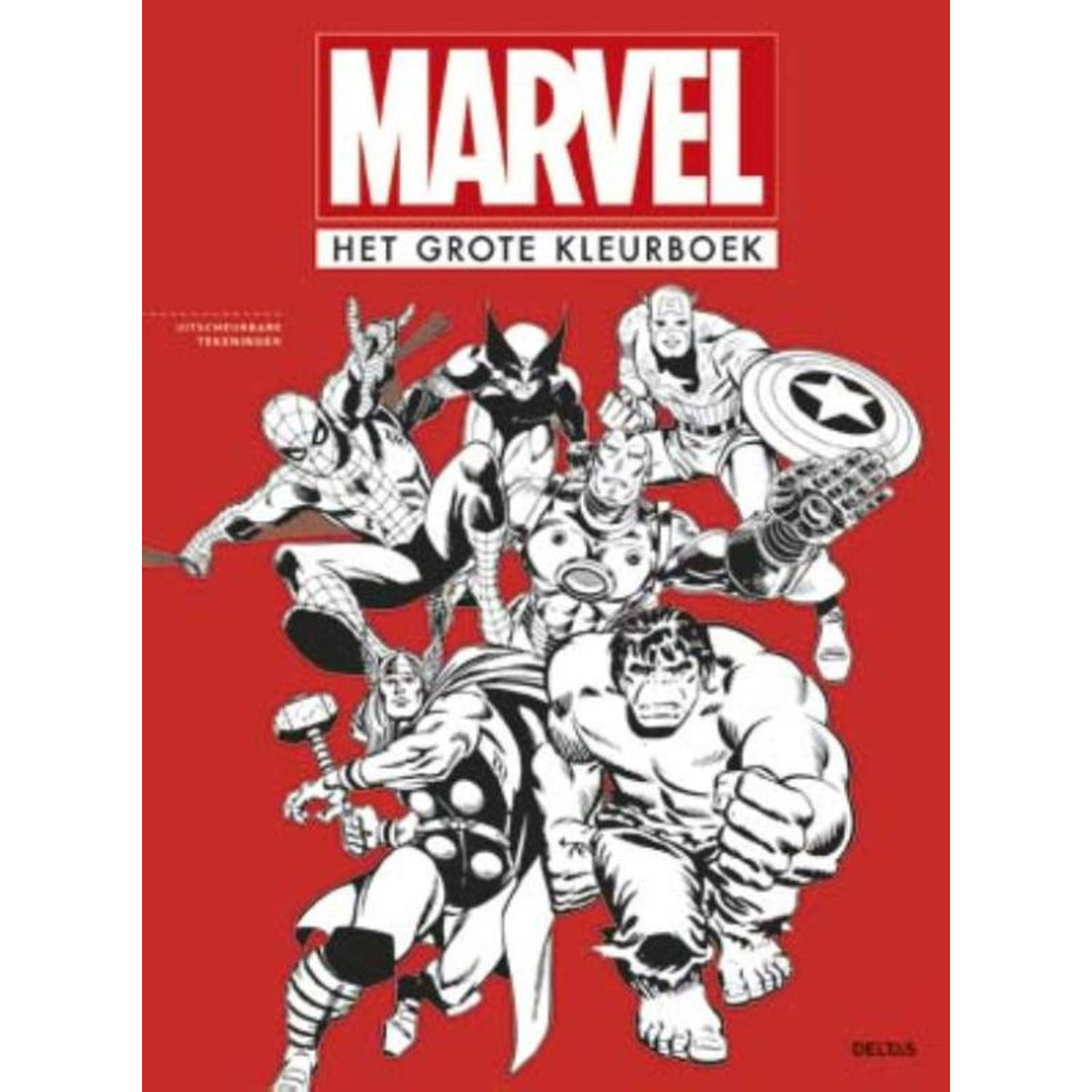 Marvel kleurboek Marvel Het grote kleurboek 34 cm - (ISBN:9789044747553)