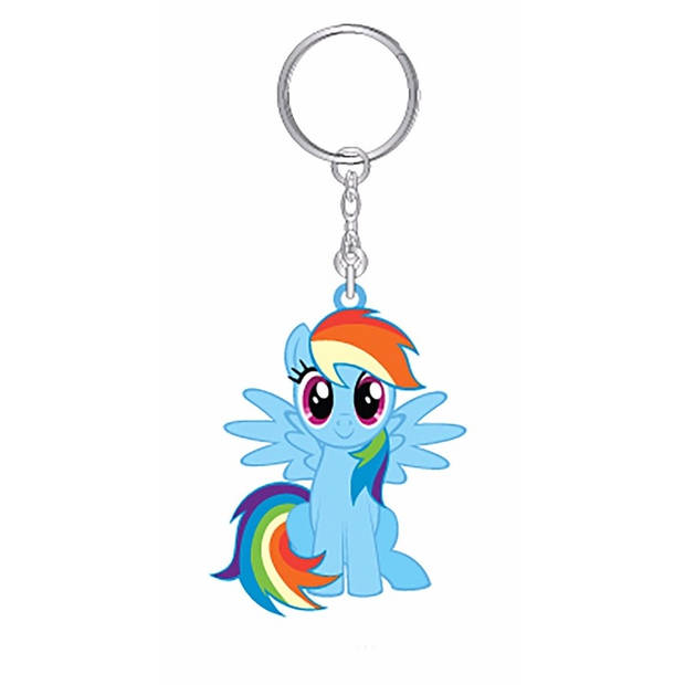 My Little Pony sleutelhanger Rainbow Dash 7 cm voor meisjes - Sleutelhangers