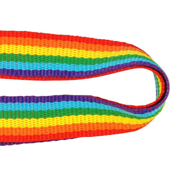 Keycord in Regenboog vlag kleuren - sleutelhanger - polyester - lanyard - Keycords