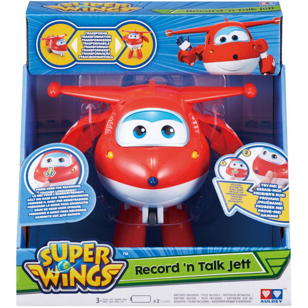 Super wings speelfiguur jett record 'n talk rood 18 x 15 x 18 cm