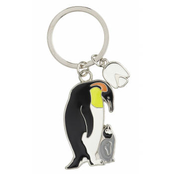 Metalen sleutelhanger pinguin 5 cm - Sleutelhangers