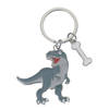 Metalen dinosaurus t-rex sleutelhanger 5 cm - Sleutelhangers