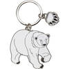 Metalen ijsbeer dieren sleutelhanger 5 cm - Sleutelhangers