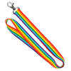 Keycord in Regenboog vlag kleuren - sleutelhanger - polyester - lanyard - Keycords