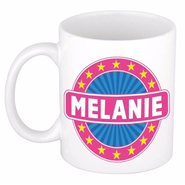 Voornaam Melanie koffie/thee mok of beker - Naam mokken