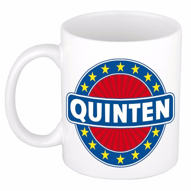Voornaam Quinten koffie/thee mok of beker - Naam mokken