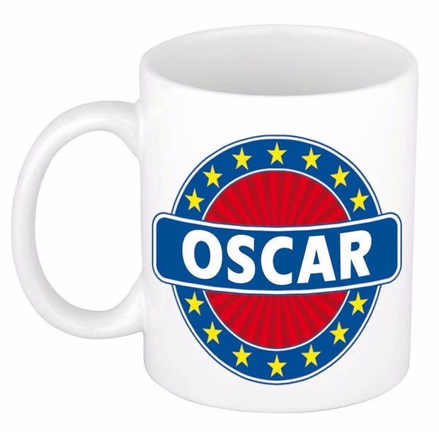 Voornaam Oscar koffie/thee mok of beker - Naam mokken