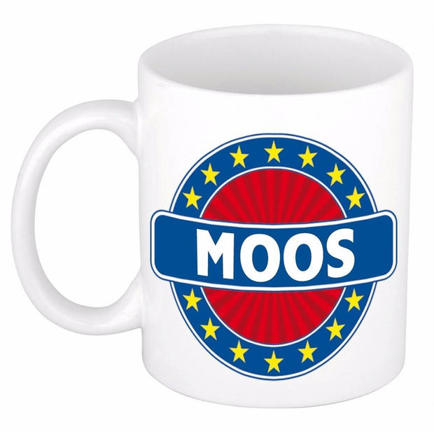 Voornaam Moos koffie/thee mok of beker - Naam mokken