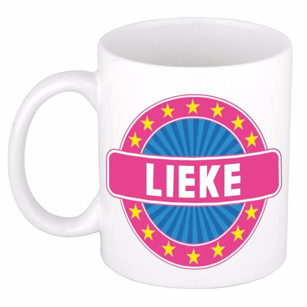 Voornaam Lieke koffie/thee mok of beker - Naam mokken