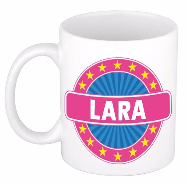 Voornaam Lara koffie/thee mok of beker - Naam mokken
