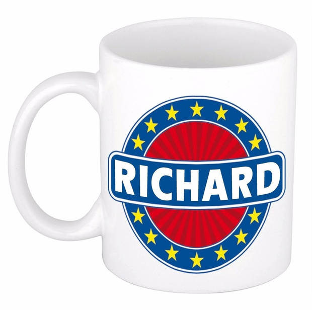 Voornaam Richard koffie/thee mok of beker - Naam mokken