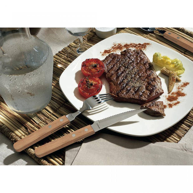Amefa Steak messenset - 6 delig - hout
