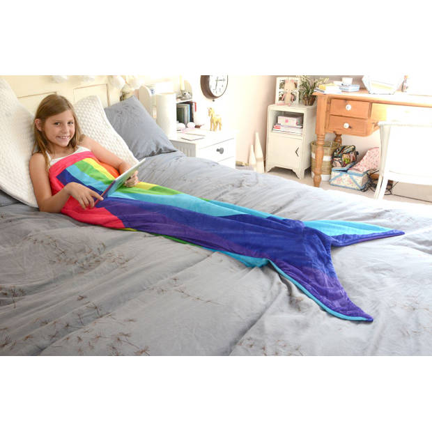 Snug-rug zeemeermin staart deken – regenboog