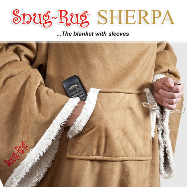 Snug-rug sherpa met mouwen