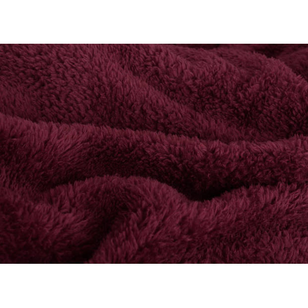 Snug-rug throw deken - moerbei rood